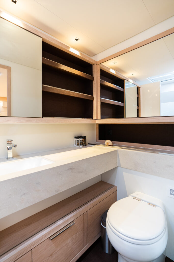 A cabin shower